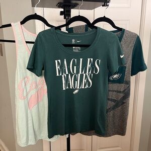 Philadelphia Eagles Women’s Shirts & Tank x3 Official NFL Apparel S/M